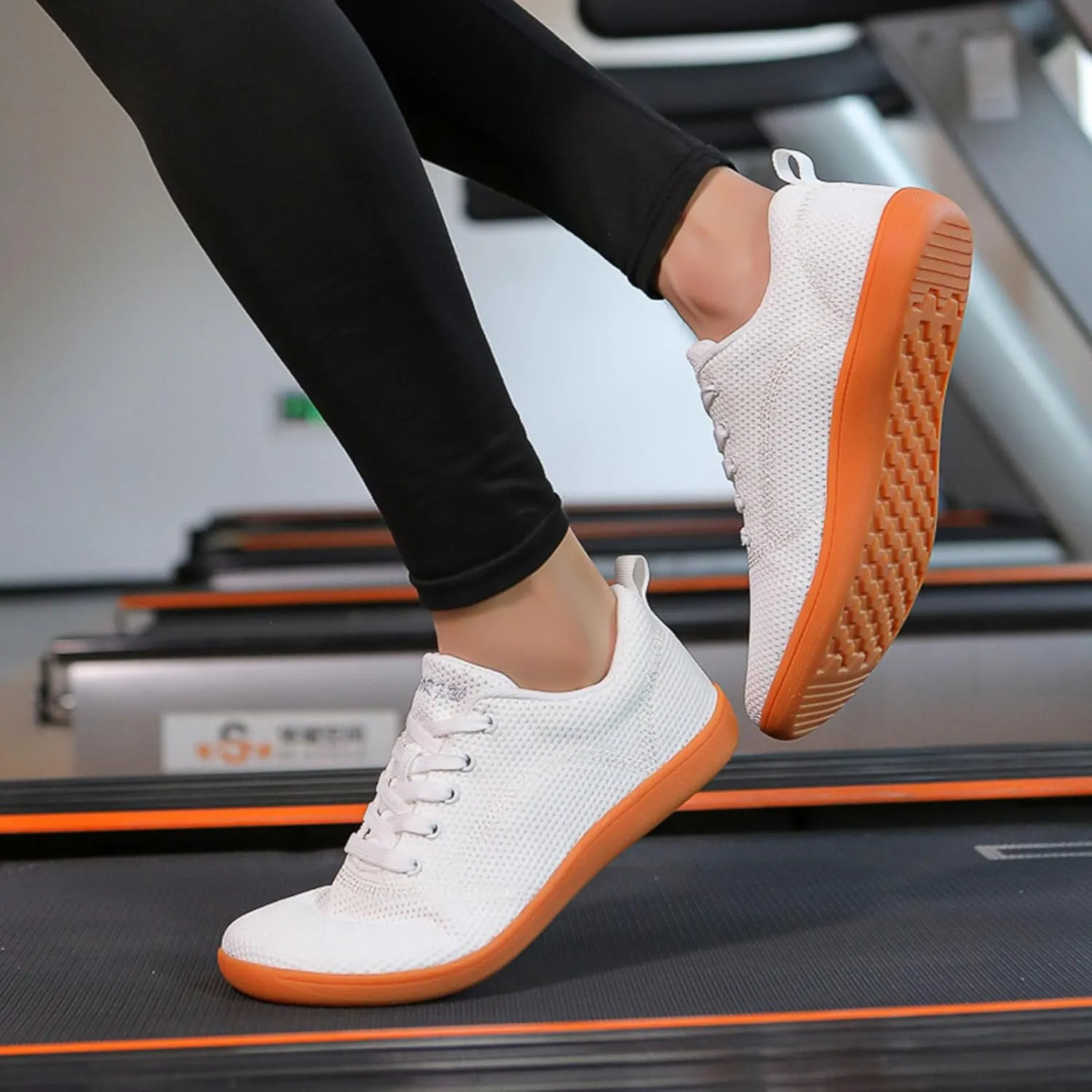 SECHRITE Barefoot Wide Toe Box Shoes Women's Men’s Minimalist Barefoot Shoes Zero Drop Sole Extra Wide Fashion Sneaker