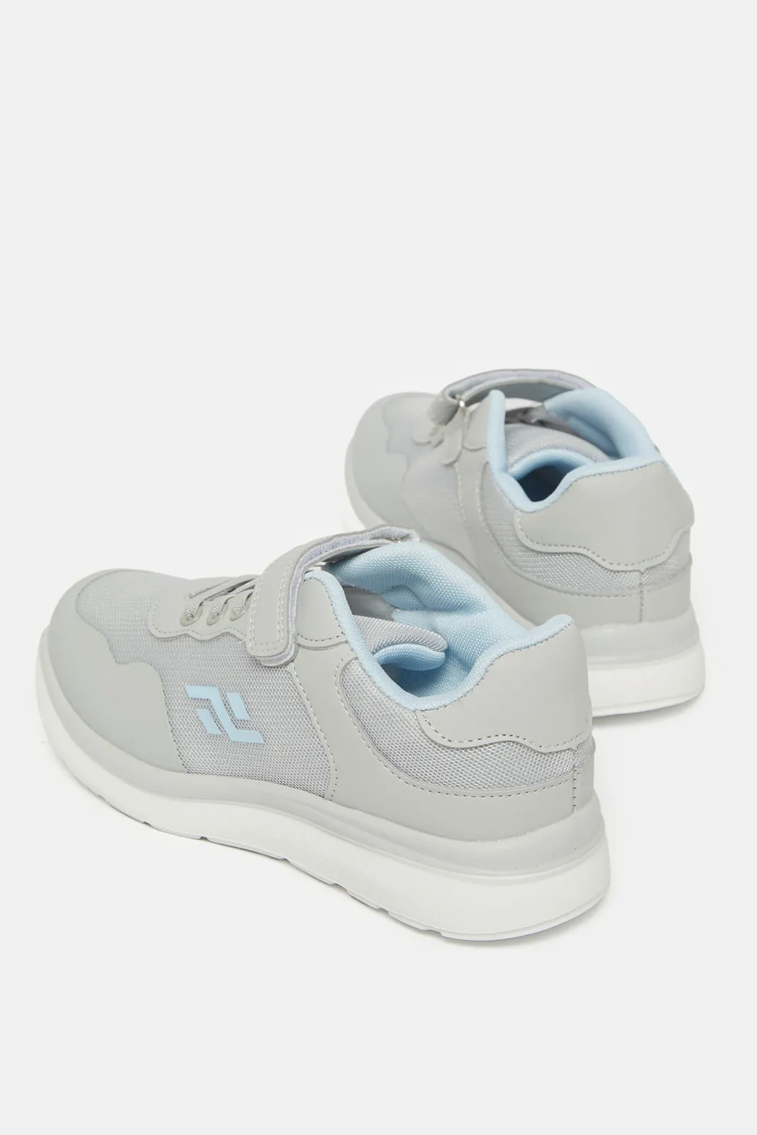 Senior Girls Grey Textured Trainer