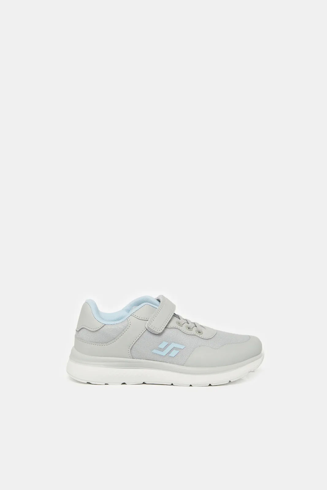 Senior Girls Grey Textured Trainer