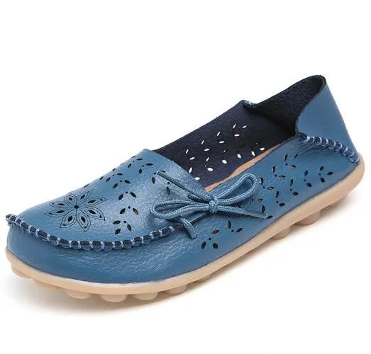 Shoes Woman Casual Out Women Flat Diverse options Fashion Nurse  Ballet Loafer Size Plus Toe Flexible Genuine Leather Rich selection Round Cut Summer 2017