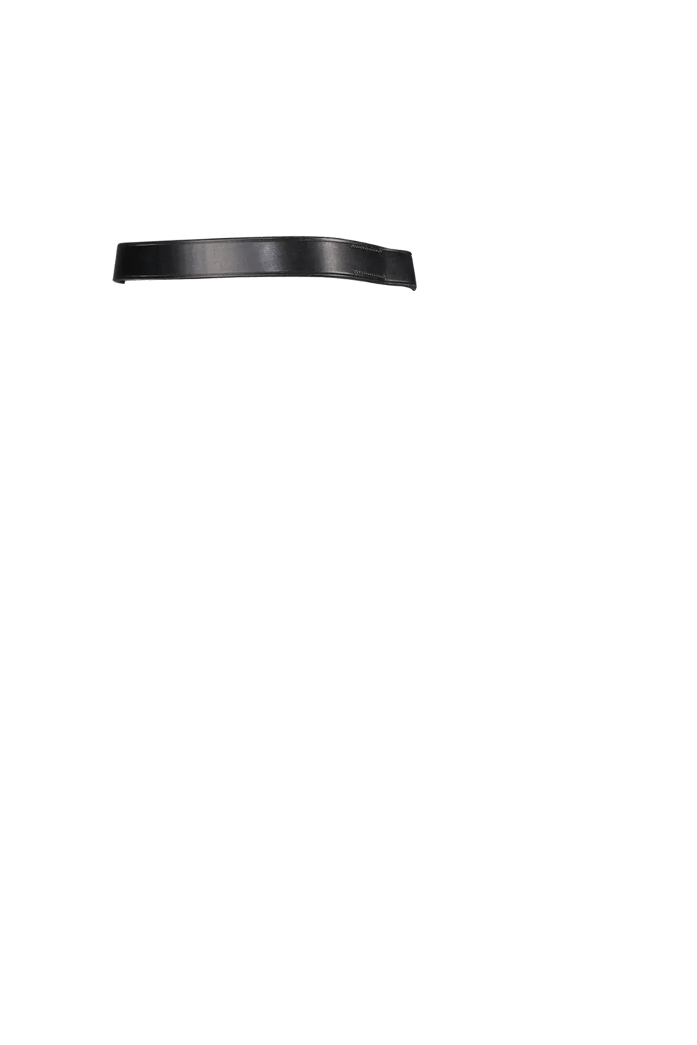 Show Flat Plain - Black Browband