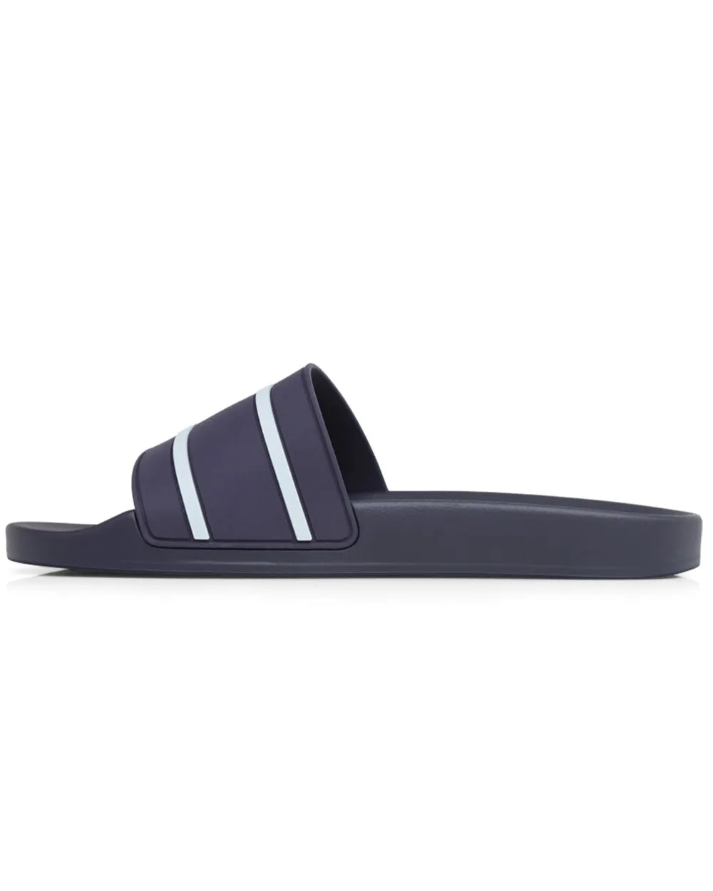 Slide Sandal in Blue and Grey