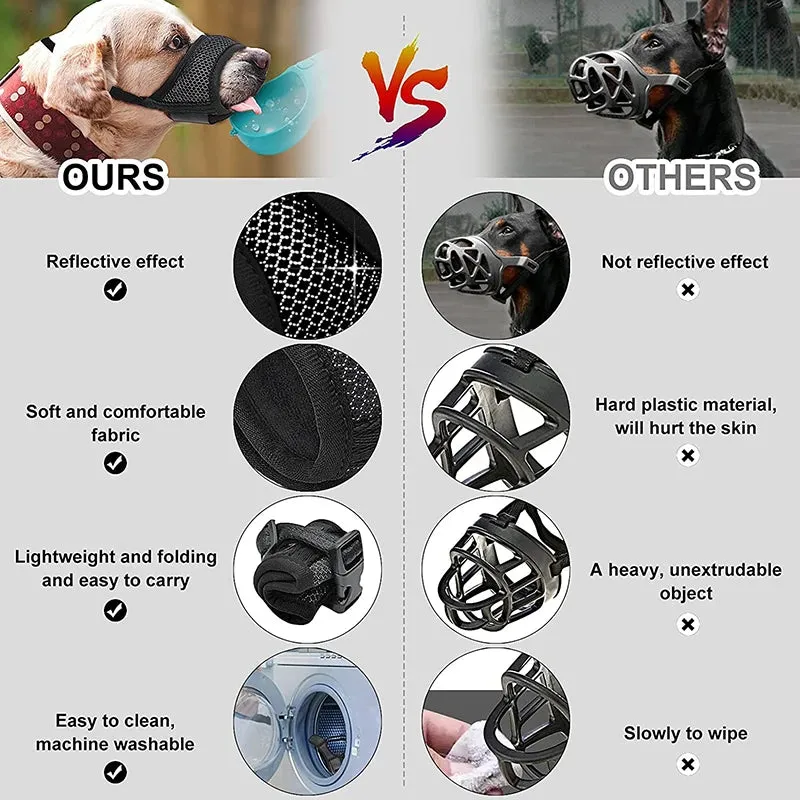 Soft Nylon Mesh Dog Muzzles