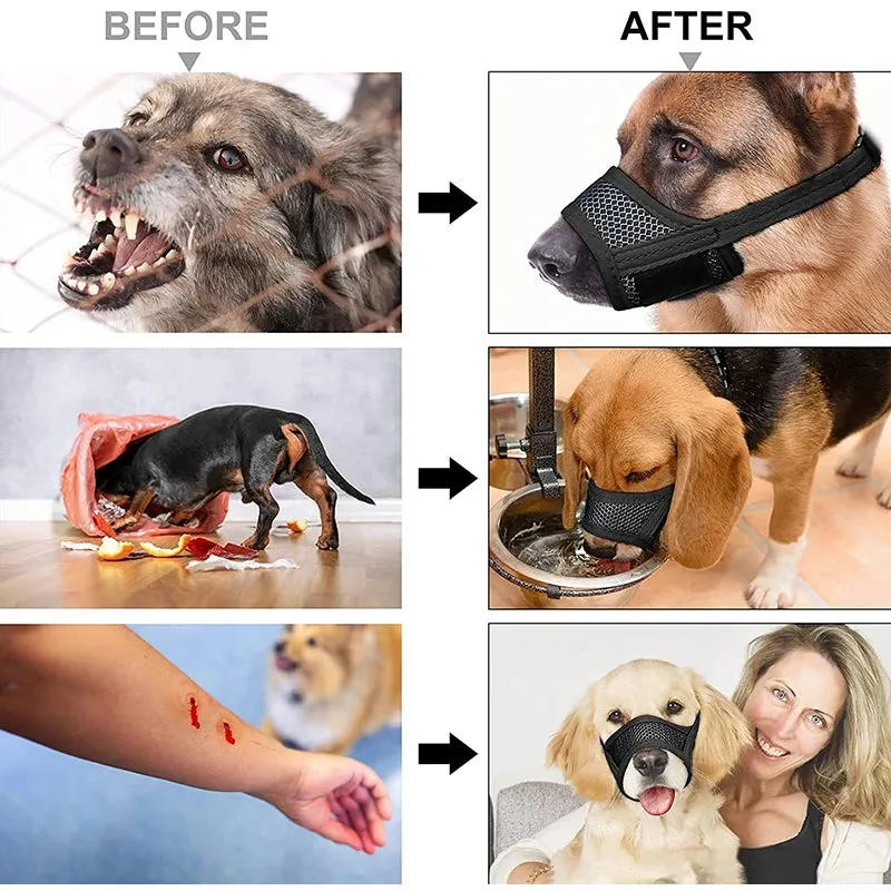 Soft Nylon Mesh Dog Muzzles