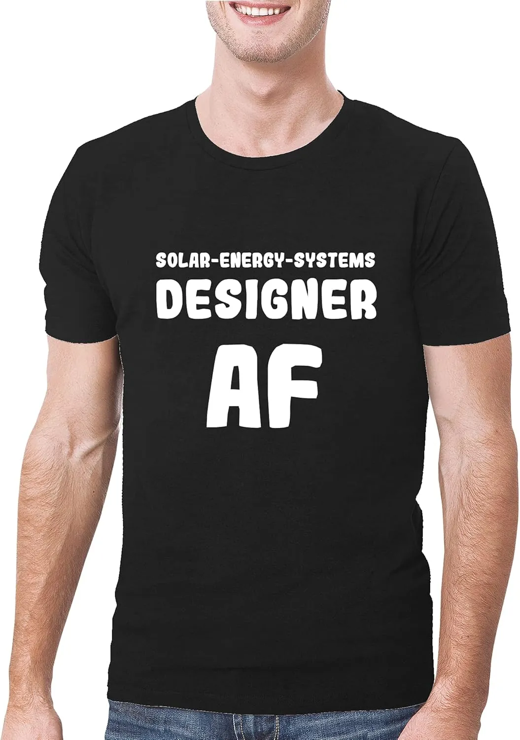 Solar-Energy-Systems Designer AF - A Soft & Comfortable Men's T-Shirt, Black, XX-Large