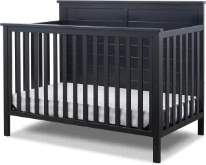 Sorelle Furniture Ashley Crib, Classic 4-in-1 Convertible Pannel Crib, Baby Crib Made of Wood, Non-Toxic Finish, Wooden Baby Bed, Toddler Bed, Child’s Daybed and Full-Size Bed, Nursery Furniture