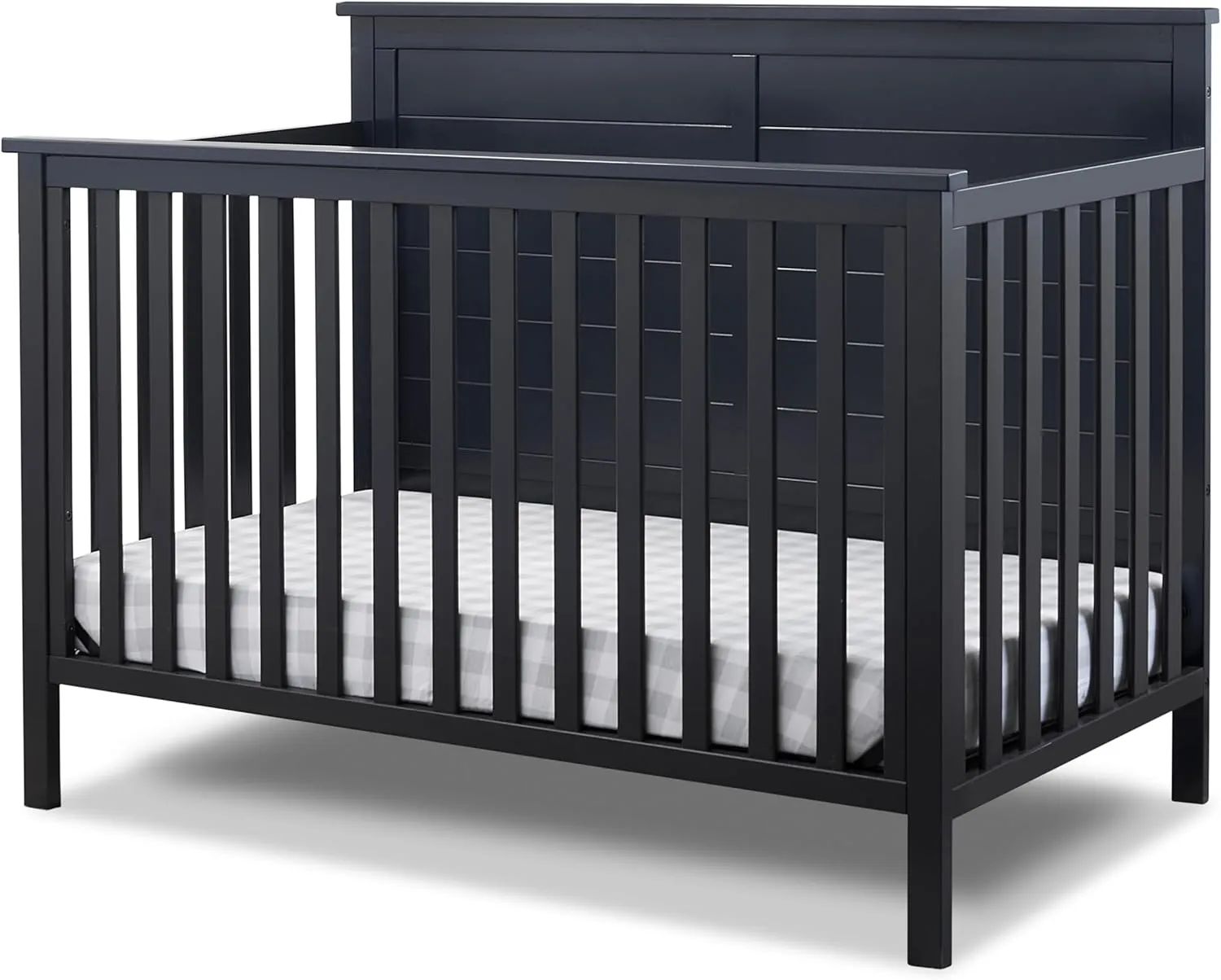 Sorelle Furniture Ashley Crib, Classic 4-in-1 Convertible Pannel Crib, Baby Crib Made of Wood, Non-Toxic Finish, Wooden Baby Bed, Toddler Bed, Child’s Daybed and Full-Size Bed, Nursery Furniture