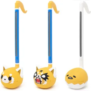 Special Edition Sanrio Otamatone (3 Pc. Set - Aggretsuko Sweet   Rage   Gudetama) - Electronic Musical Toy Instrument by Maywa Denki (Official Licensed) [Includes Song Sheet and English Instructions]