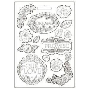 Stamperia  - Soft Mould A5 -  Garden of Promises - Dreams*
