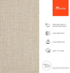 Sunbrella Solid Fabric by The Yard | Official Sunbrella Seller | Indoor or Outdoor Upholstery Fabric for Chairs, Cushions, Drapery, Pillows, Furniture | Bliss Sand