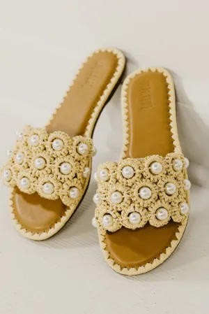 The Zoey Pearl Slide Sandal