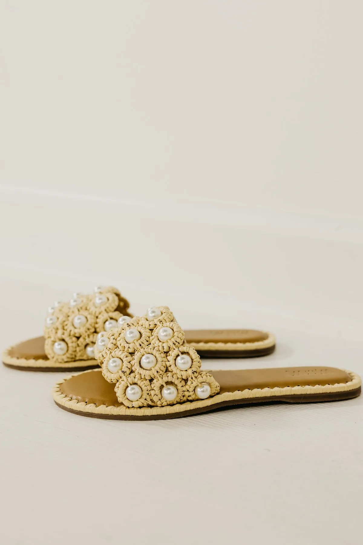 The Zoey Pearl Slide Sandal