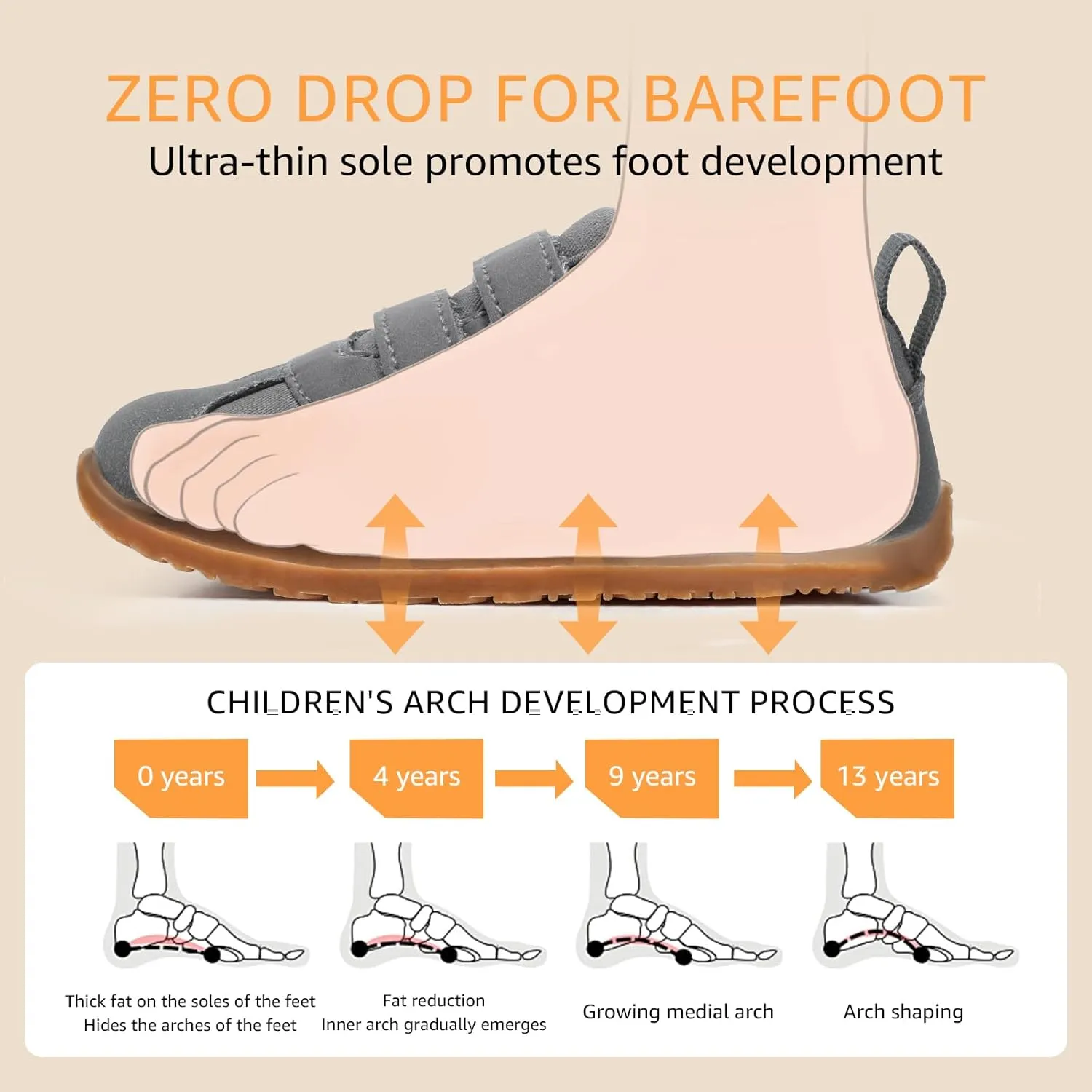 Toddler Wide Toe Box Shoes:Boys Barefoot Shoes Kids Walking Shoes Boy Sneakers Non-Slip Zero Drop Shoes,Toddler First Walking Shoes Comfort Tennis Outdoor Activities
