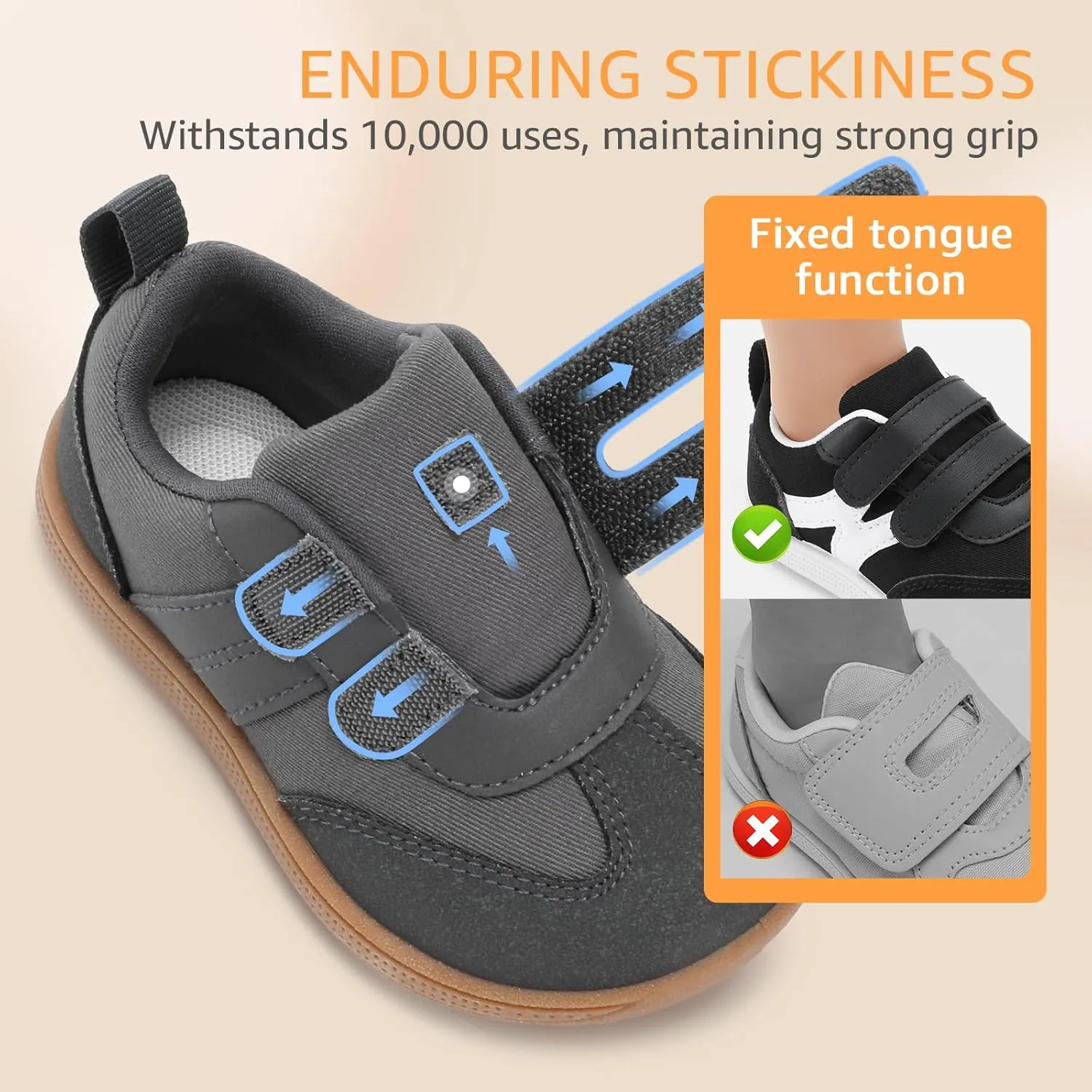 Toddler Wide Toe Box Shoes:Boys Barefoot Shoes Kids Walking Shoes Boy Sneakers Non-Slip Zero Drop Shoes,Toddler First Walking Shoes Comfort Tennis Outdoor Activities