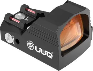 UUQ Mini Red Dot Sight Shake Awake Optic Sight for Rifles, Pistols and Shotguns 2MOA,12 Brightness Adjustment Red Dot Scope,Suitable for RMR or 20mm Picatinny/Weaver Rail