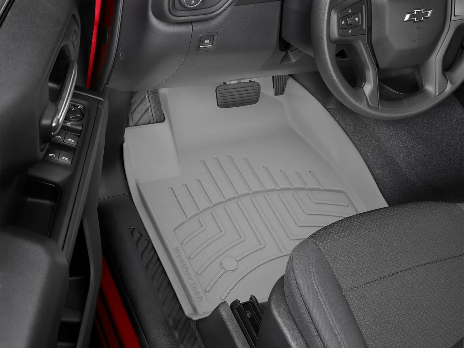 WeatherTech FloorLiner HP Custom Fit Floor Mats for Ford F-150, F-150 Raptor, F-150 Lightning (Crew Cab, Bucket Seats) w/o Fold Flat Storage - 1st & 2nd Row (44697-1-2IM), Black