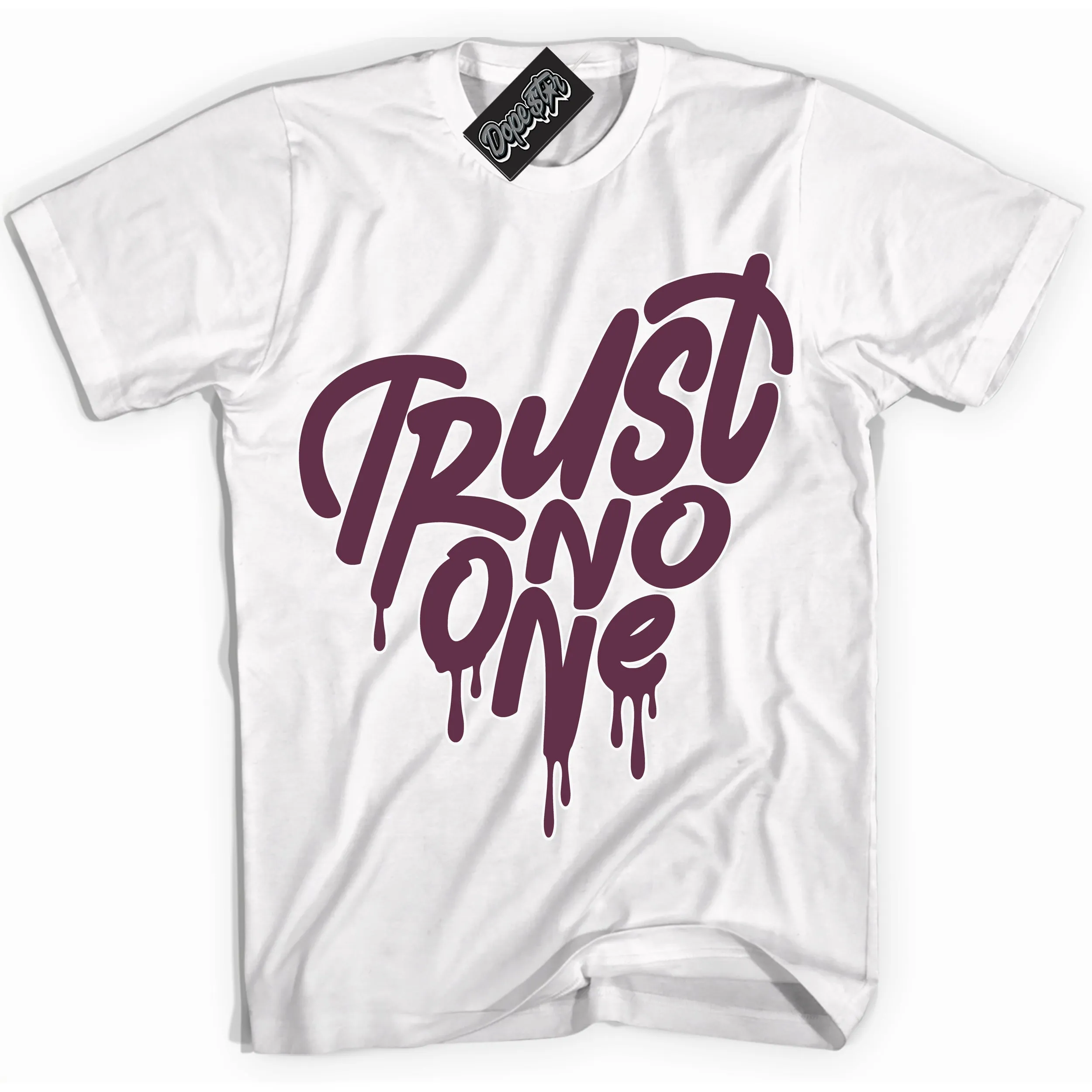 White Viotech Dunks Sneaker Shirt Trust No One Heart Graphic