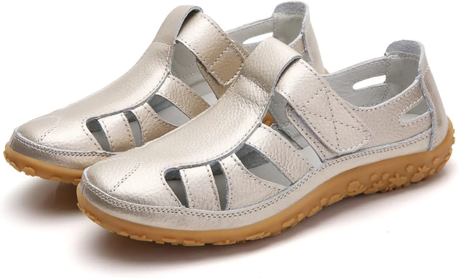 Women Wedge Closed Toe Sandals Wide Width Vintage Rubber Soft Sole Dressy Platform Running Walking Athletic Sport Clog