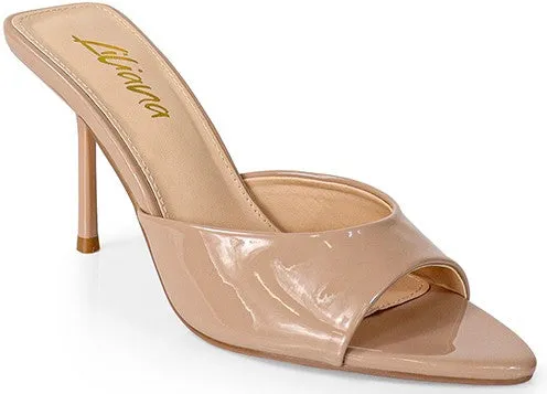 Women's Almond Toe Slide In Stiletto Heel - CYNTHIA4
