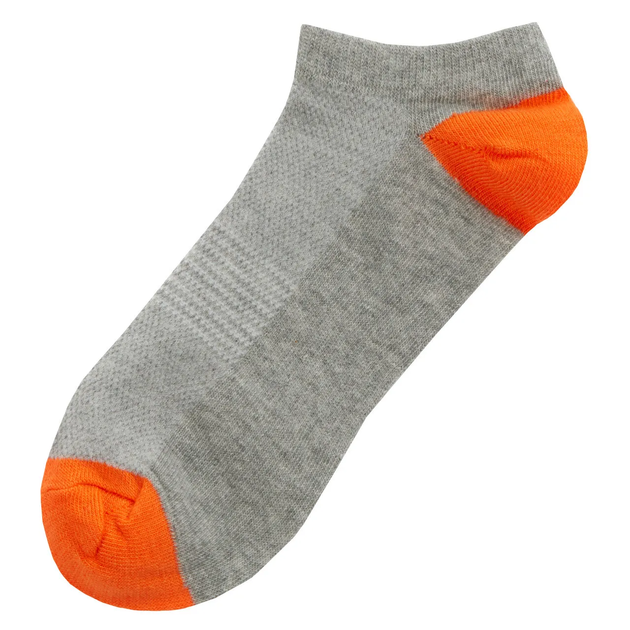 Womens Low Cut Trainer Sport Socks 5 Pairs Grey Vibrant