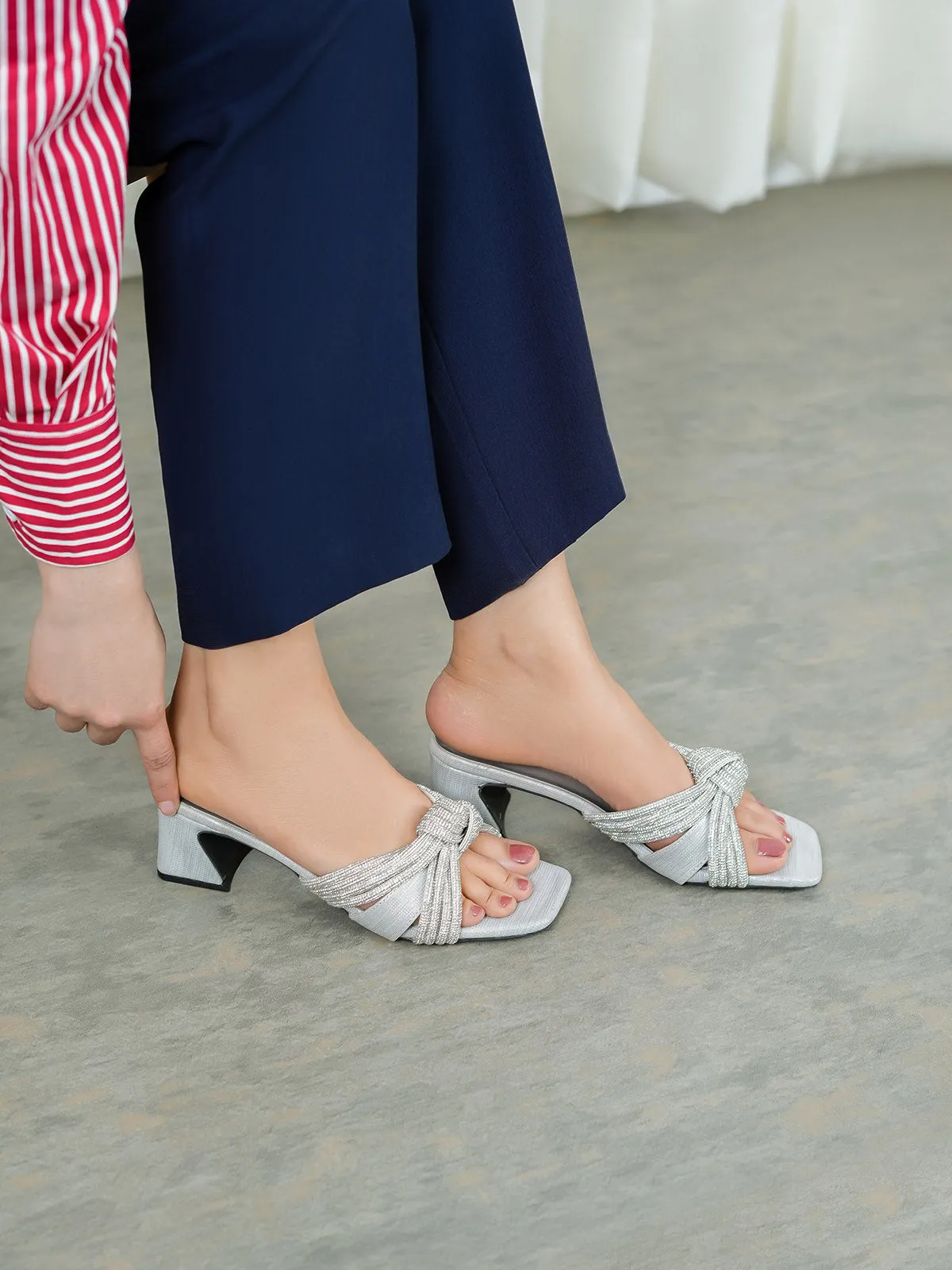 Women's "LAZLO" Block Heeled Fancy Sandals