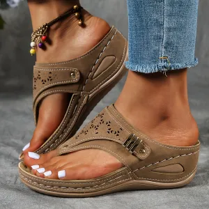 Women'S Summer Open Toe Slide Sandals -