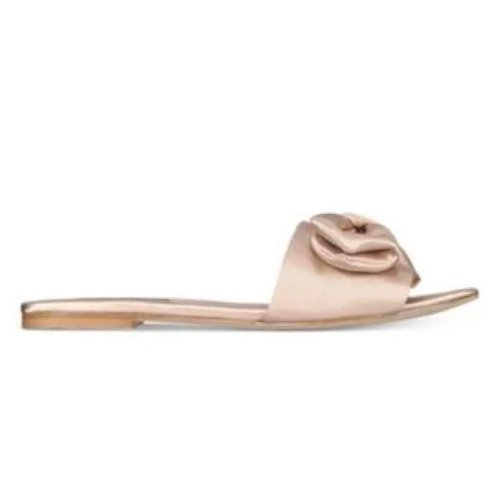 ZIGI SOHO Womens Valiant Open Toe Casual Slide Sandals, Nudsa, Size 8.0