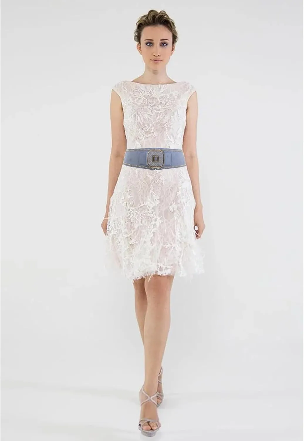 ZYALTFDC Women's Belts Wide Elastic Waist Belts for Women Dresses Thick Stretchy Chunky Vintage Retro Cinch Waistband